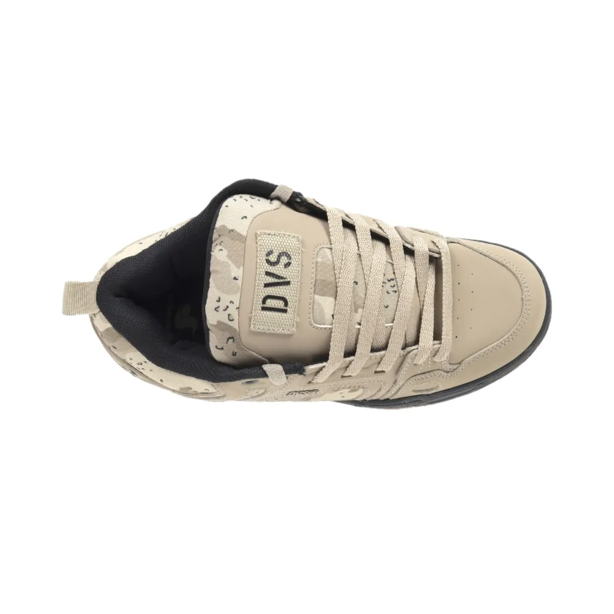 DVS F0000029270 COMANCHE MN'S (Medium) Tan/Camo/Black Leather & Nubuck Skate Shoes