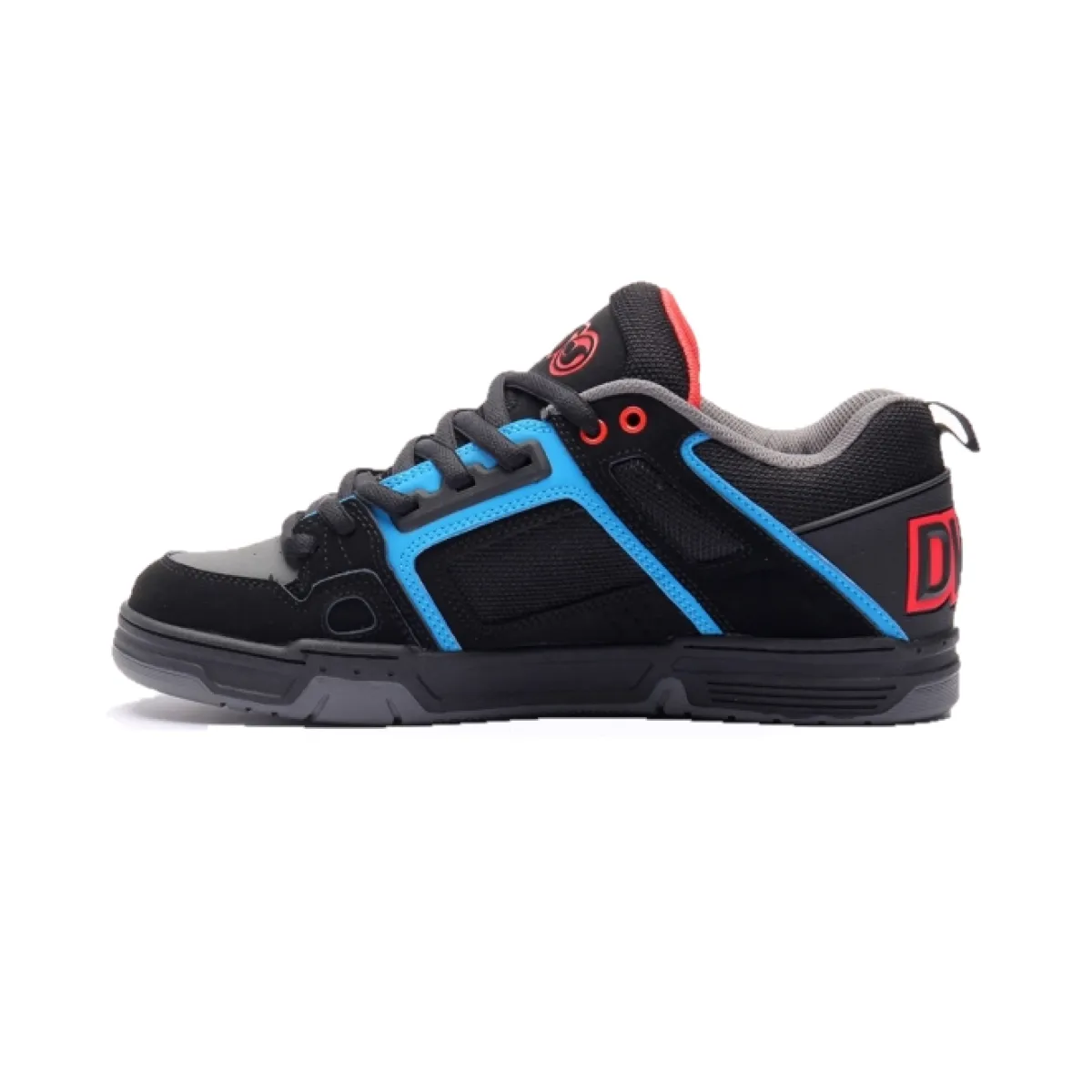 DVS F0000029702 COMANCHE MN'S (Medium) Black/Blue/Red Leather & Nubuck Skate Shoes