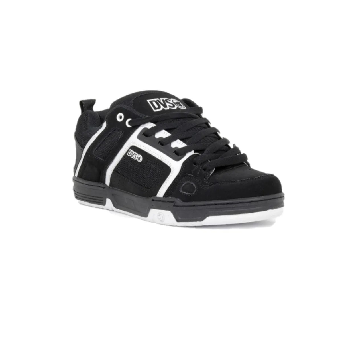 DVS F0000029972 COMANCHE MN'S (Medium) Black/White Leather & Nubuck Skate Shoes