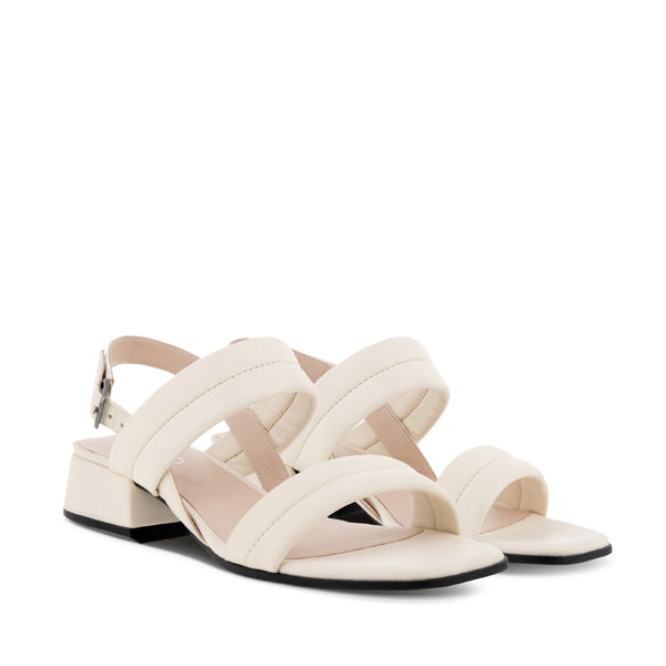 Ecco Elevate Squared Sandal Limestone   