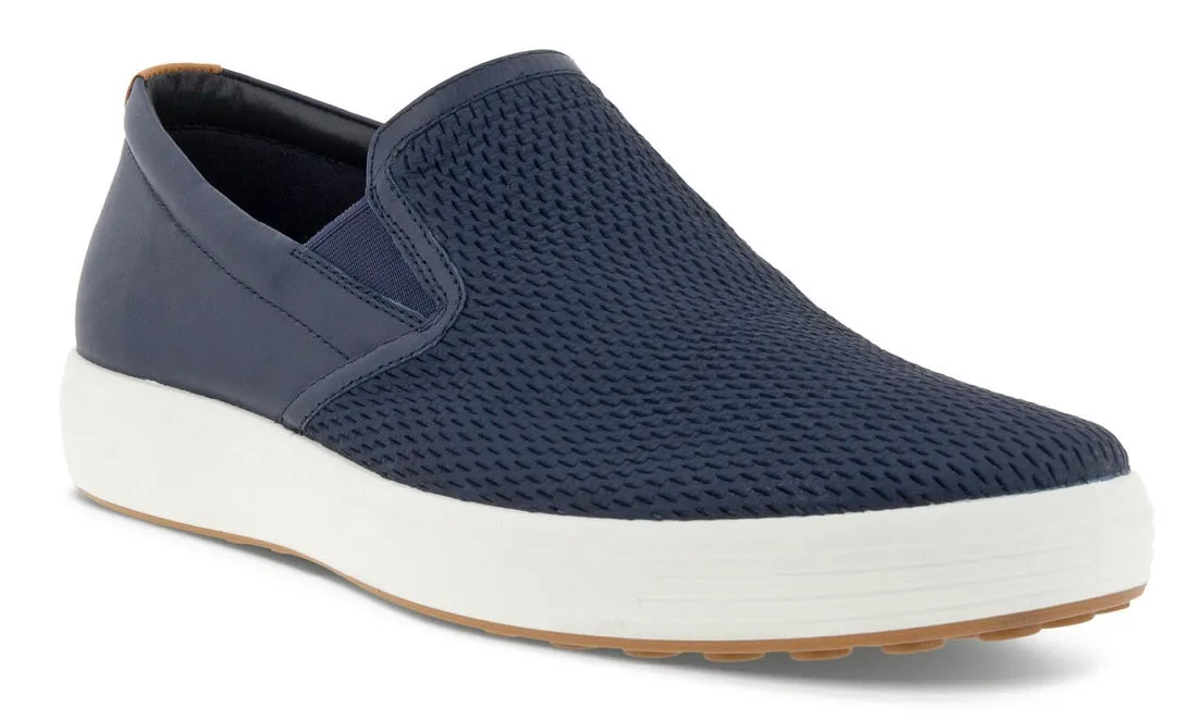 Ecco Men's Soft 7 Slip On Marine