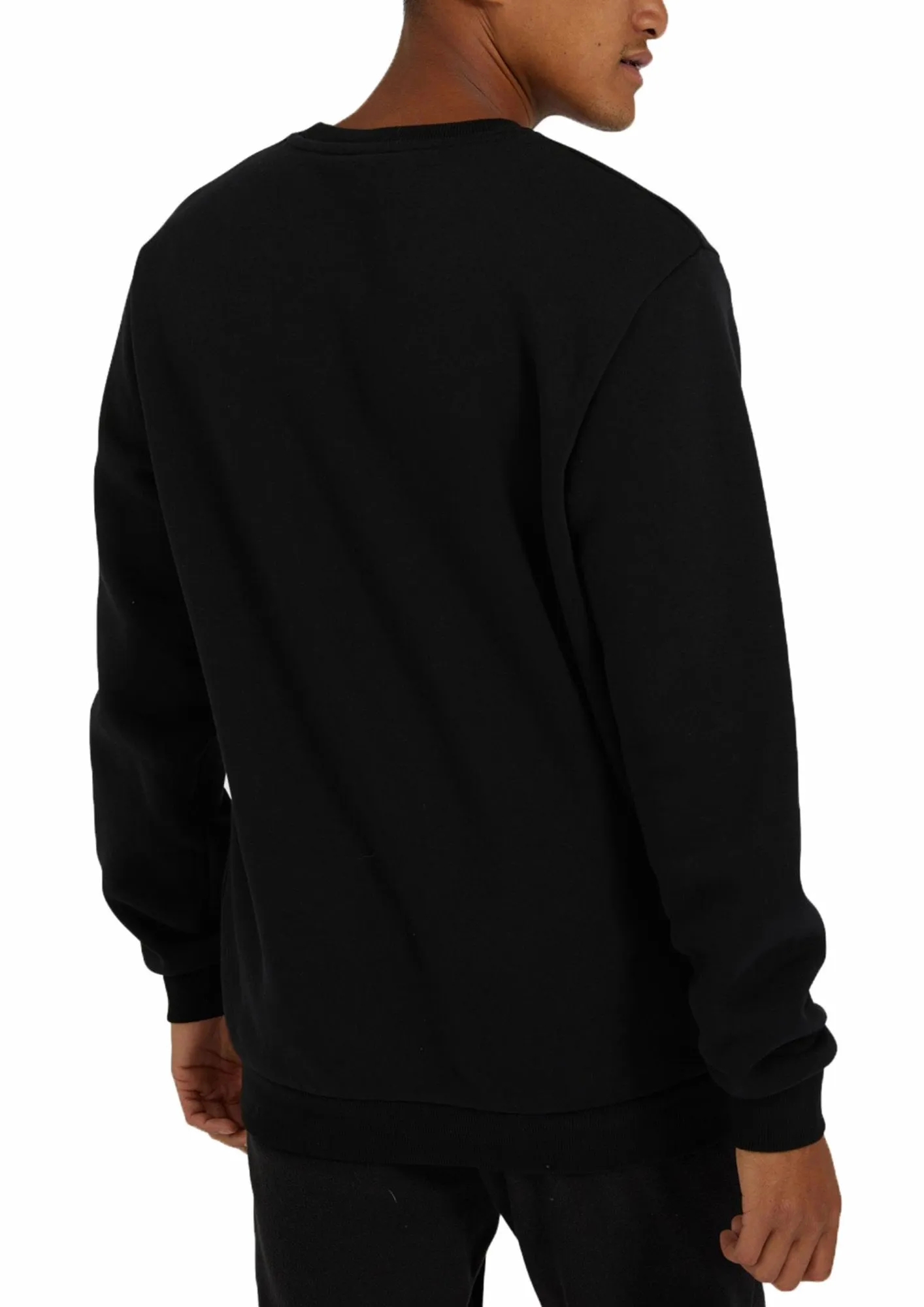 Ellesse Manto Logo Crew Neck Sweatshirt Black