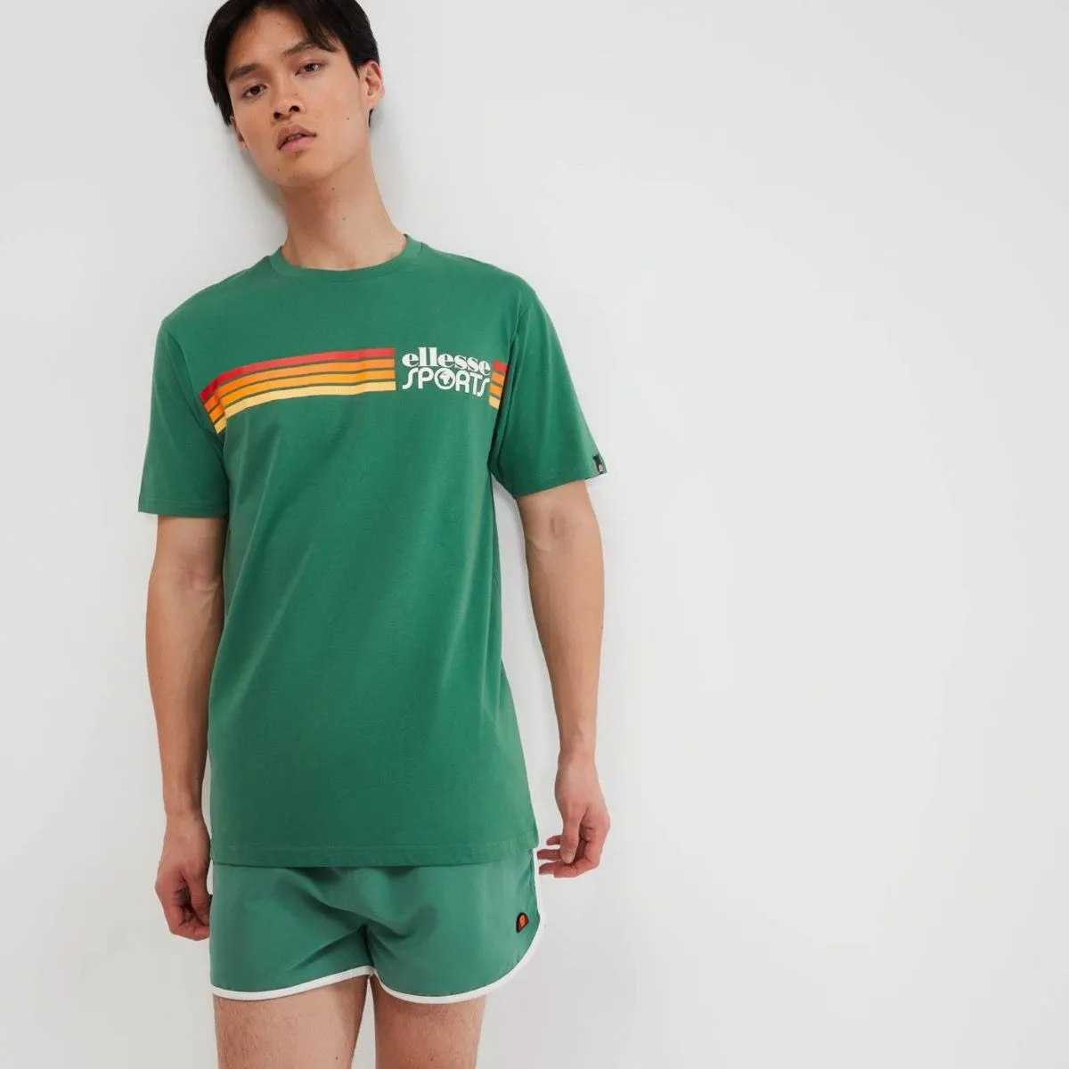 Ellesse Sorranta Crew Neck Logo T-Shirt Green