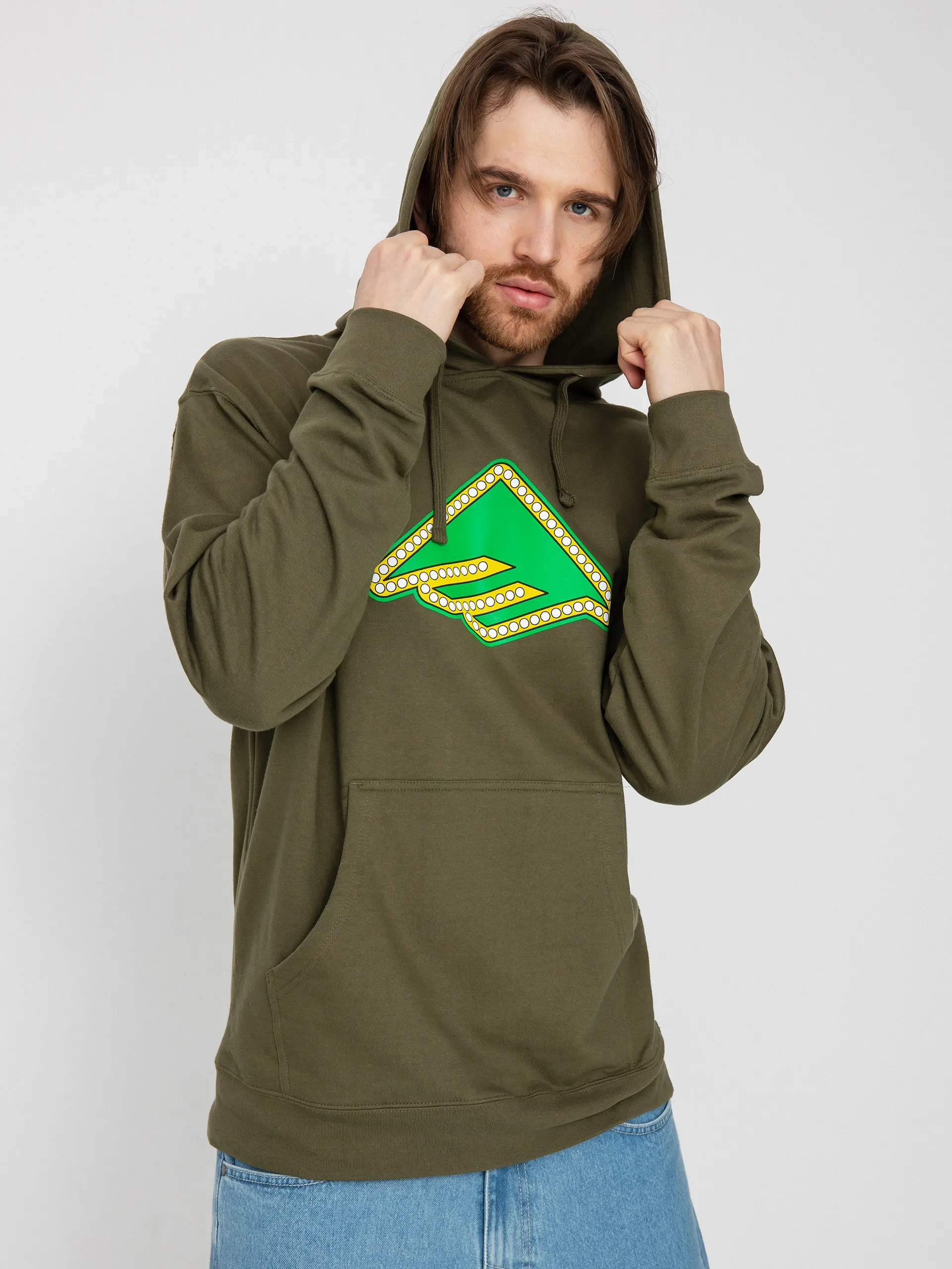 Emerica Shake Junt Triangle Lights HD Hoodie (military)