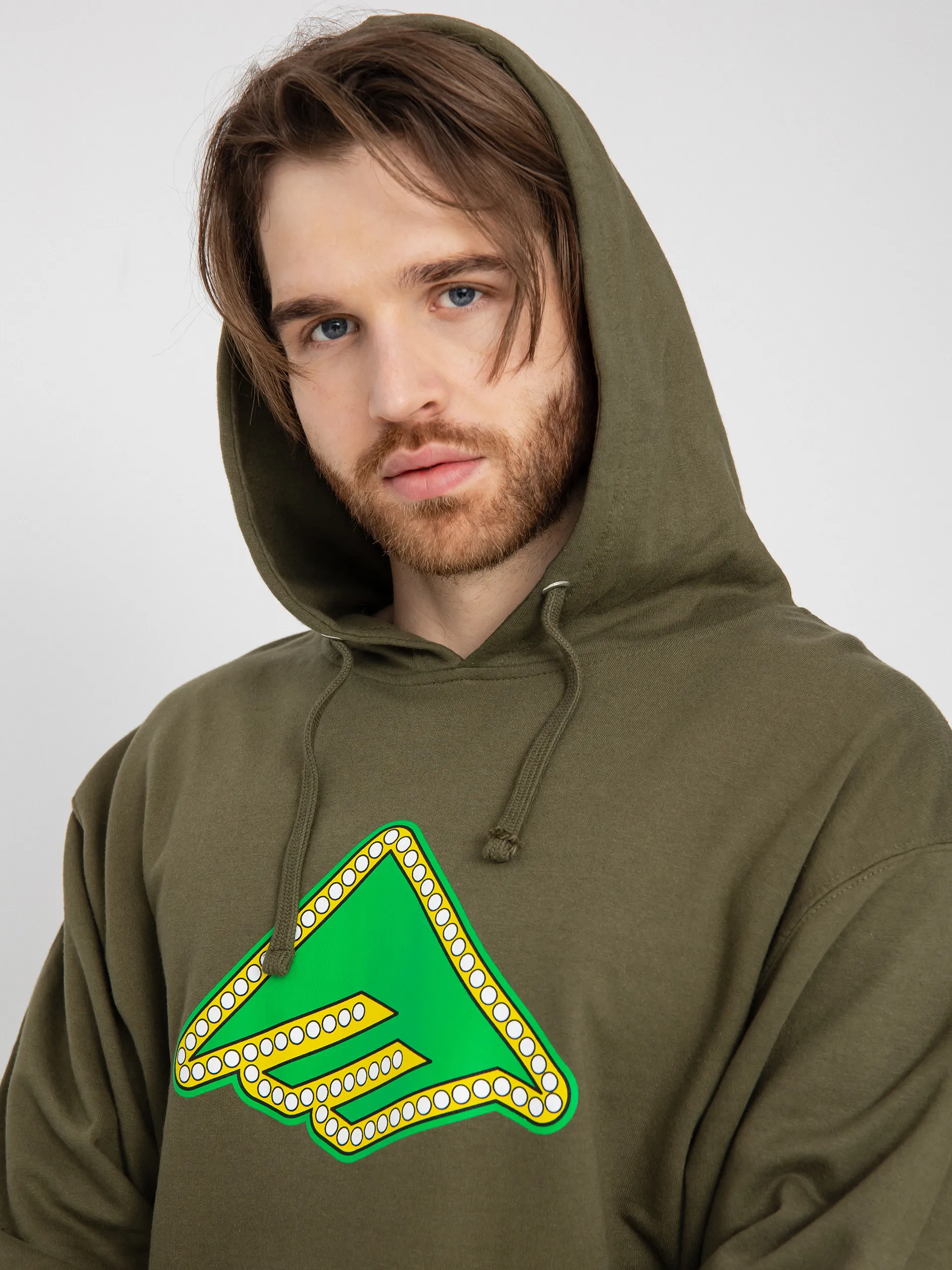 Emerica Shake Junt Triangle Lights HD Hoodie (military)