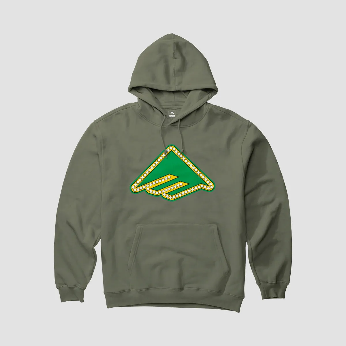 Emerica X Shake Junt Triangle Lights Pullover Hoodie Military