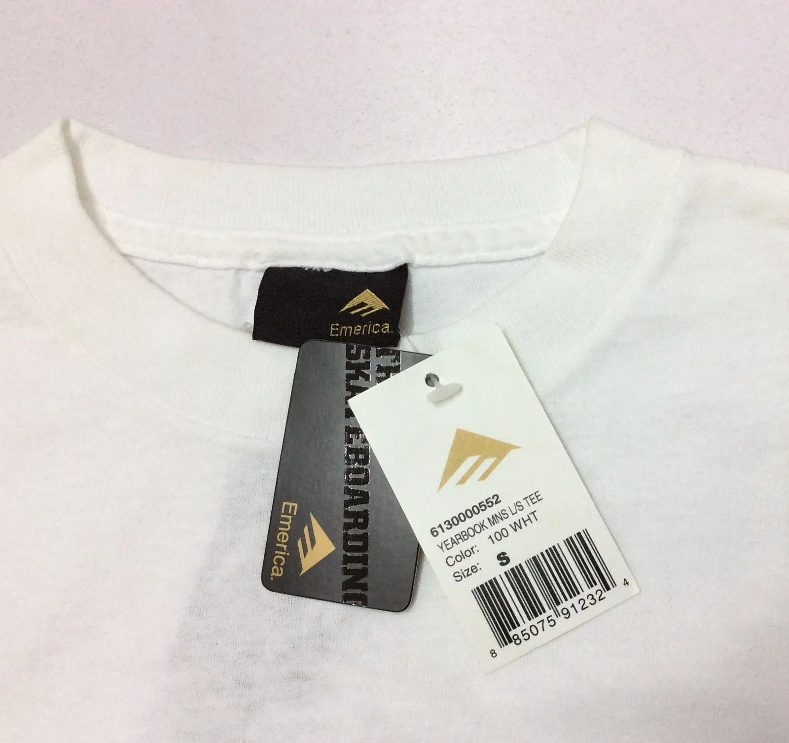 Emerica Yearbook L/S Tee White