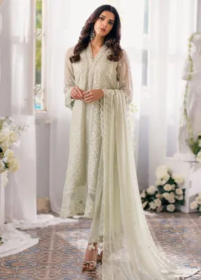 Ensembles By Azure Embroidered Chiffon 3 Piece Unstitched Suit AZU24EF ES-051 ENCHANTED MOSS