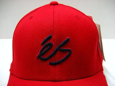 Es Raised Script Flexfit Cap Red