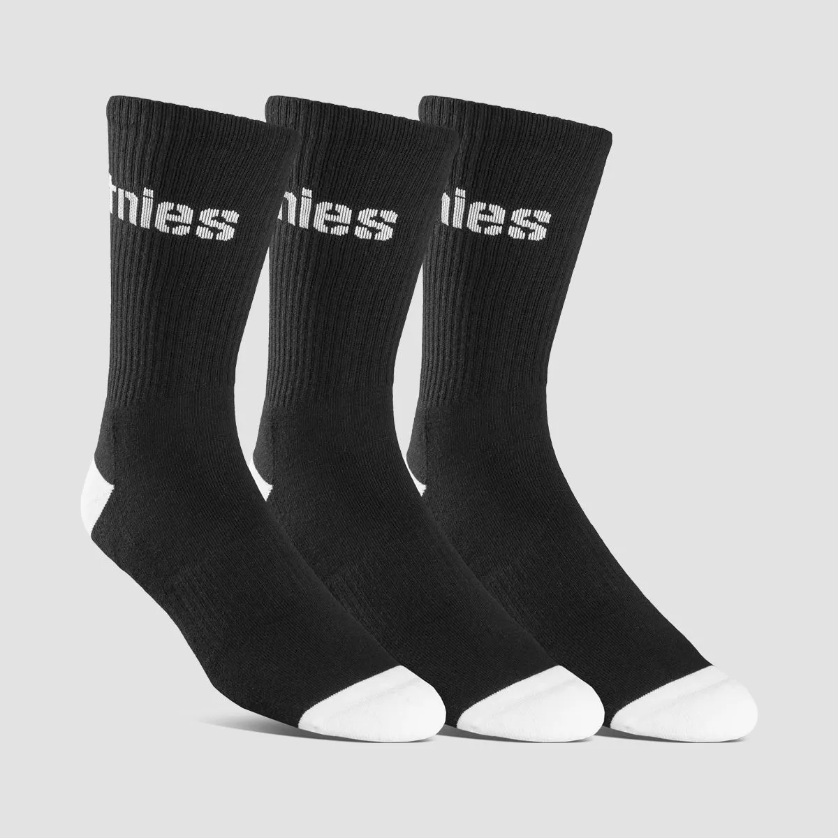 Etnies Stencil Icon Socks 3 Pack Black