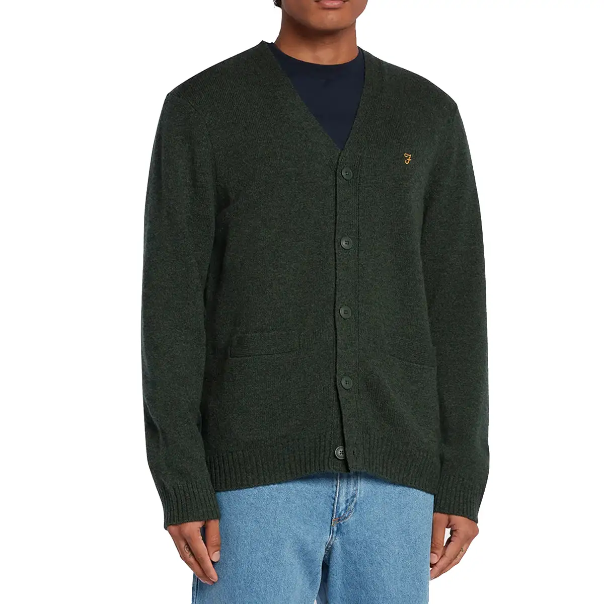 Farah Birchall Cardigan - Evergreen