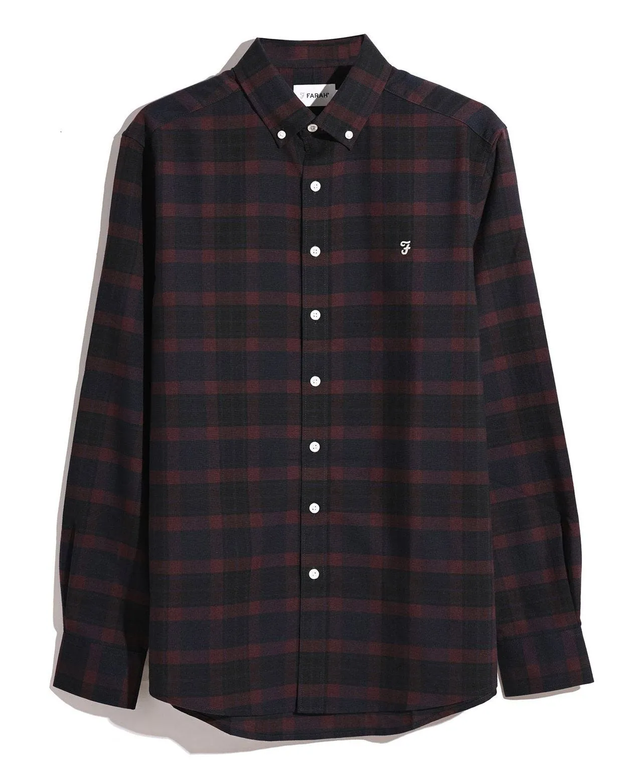 Farah Oxford Check Long Sleeved Shirt