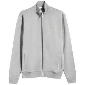 Farah Vance Full Zip Sweat - Light Grey Marl