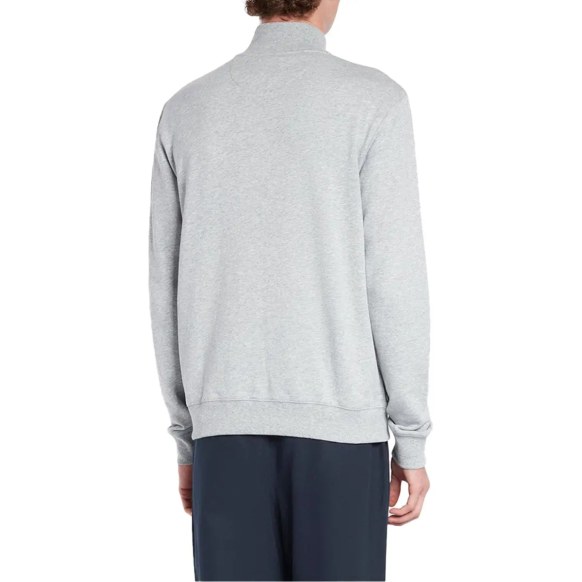 Farah Vance Full Zip Sweat - Light Grey Marl