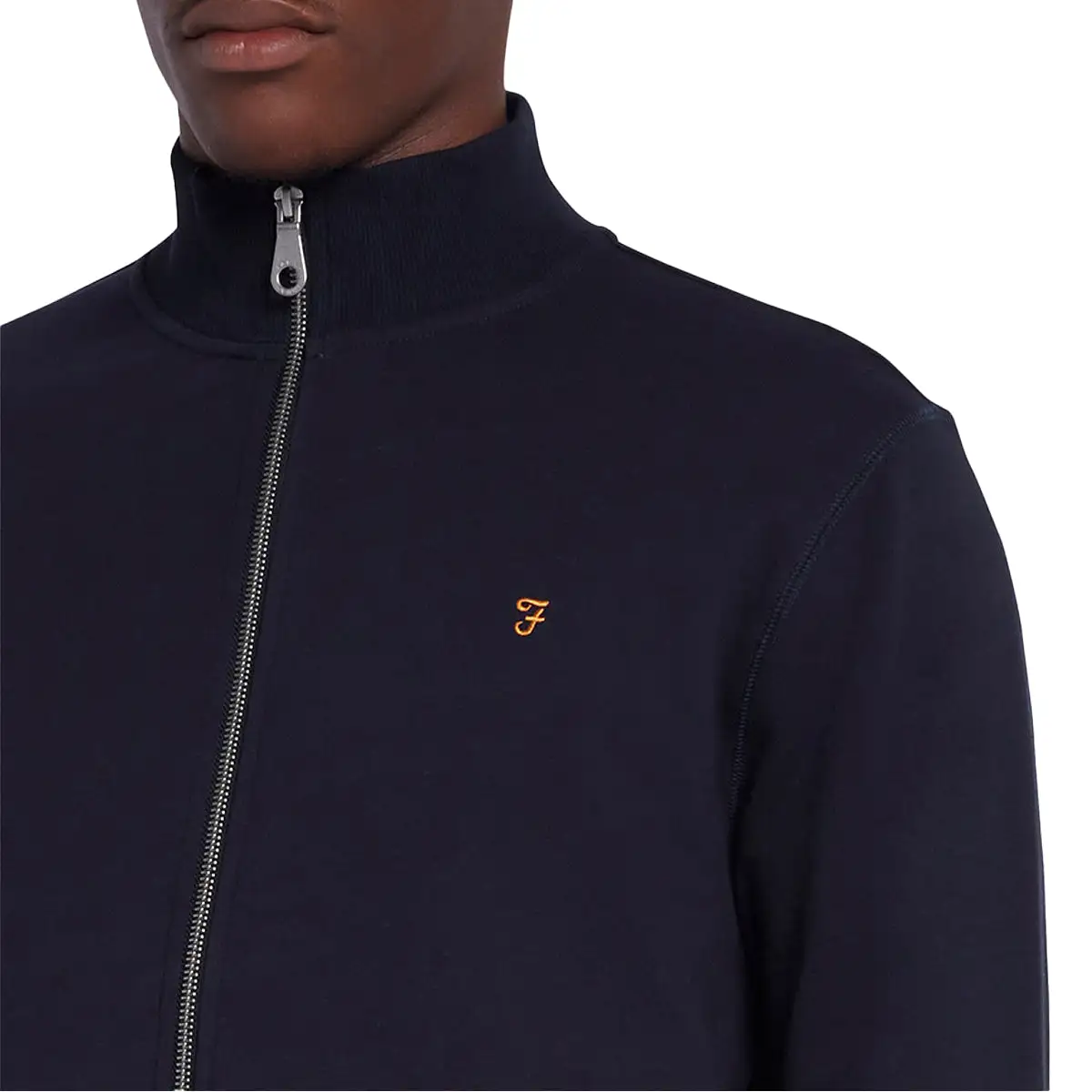 Farah Vance Full Zip Sweat - Navy