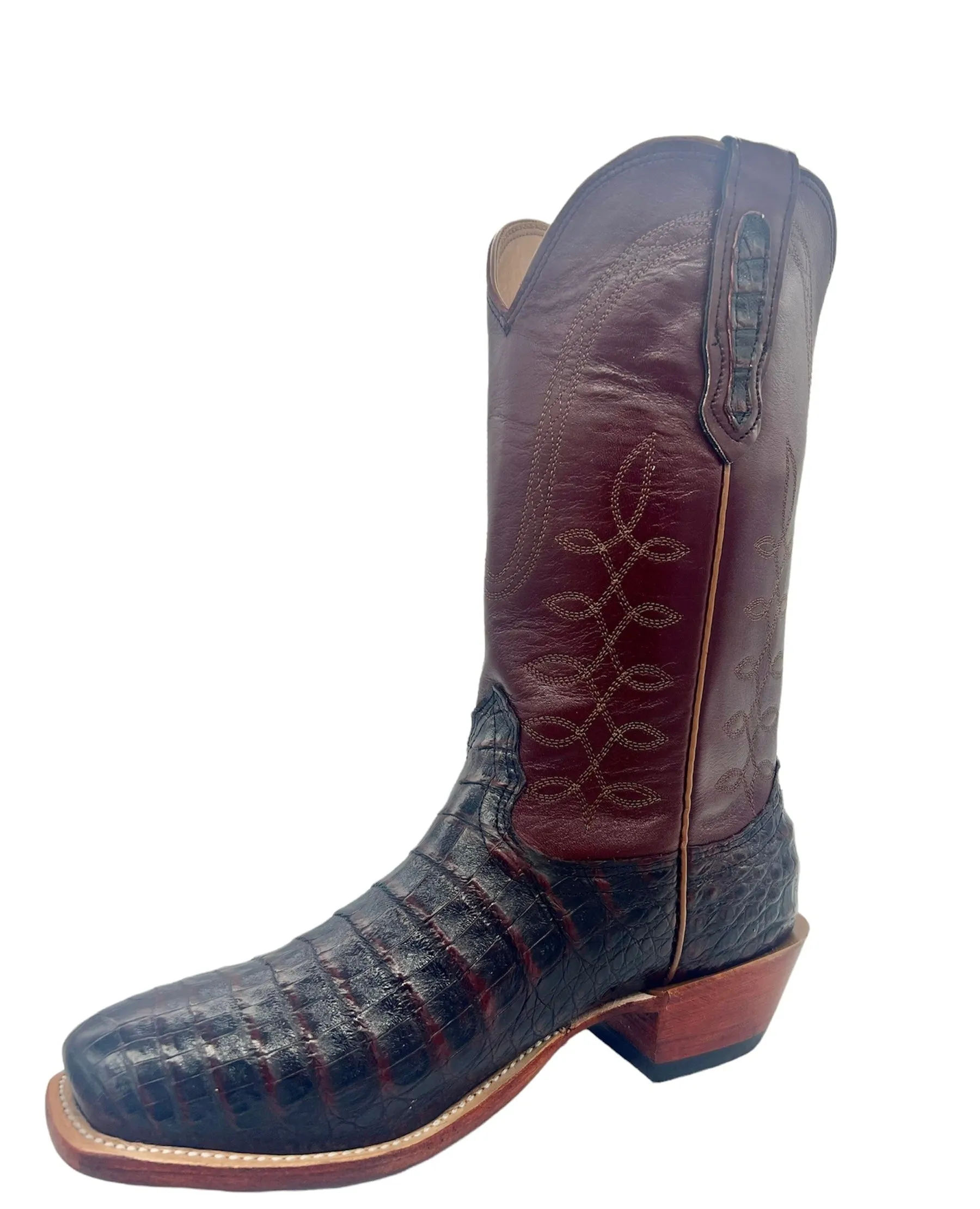 Fenoglio Exclusive Black Cherry Caiman Men's Boot