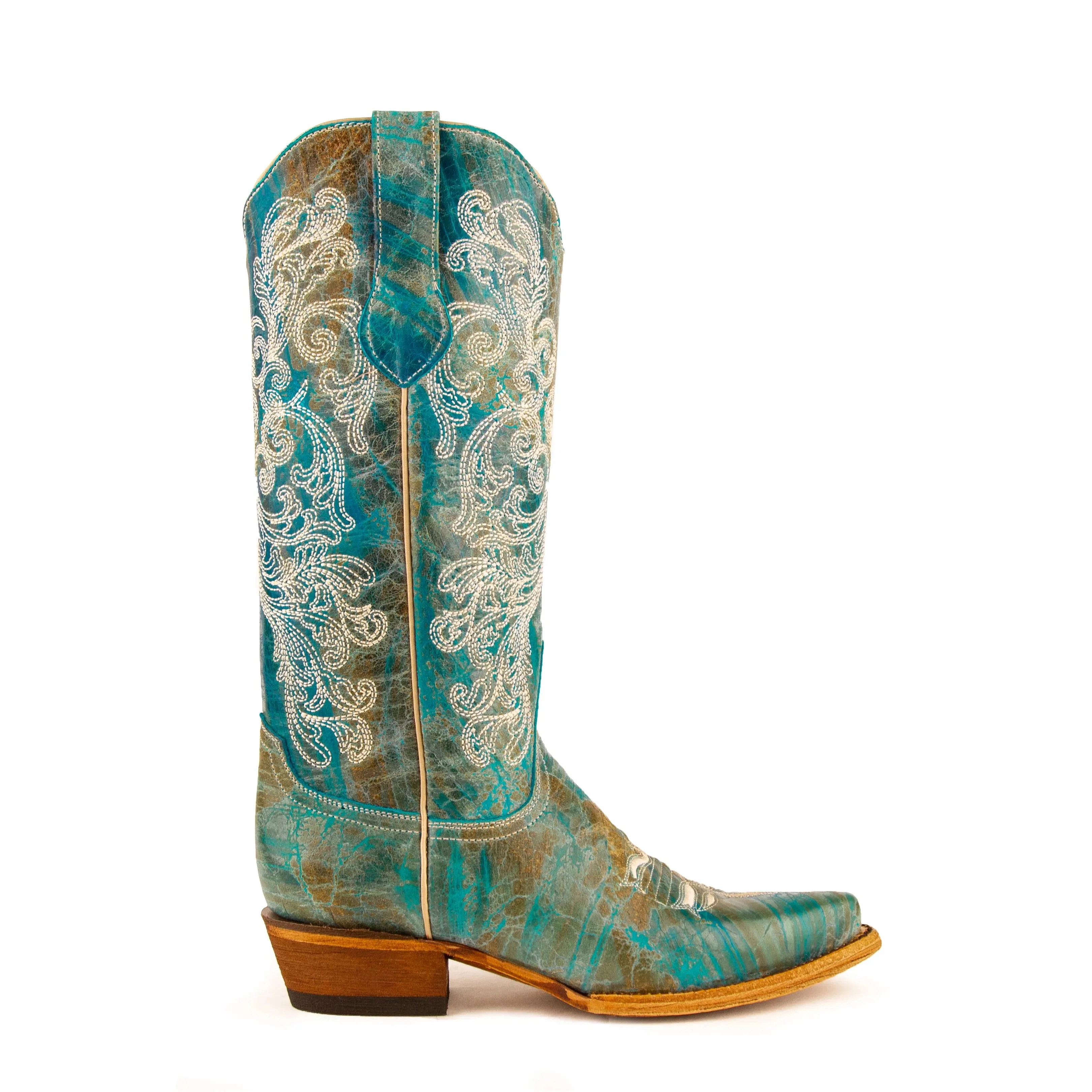 Ferrini Women's Southern Charm Turquoise Turquoise Snip Toe