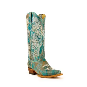 Ferrini Women's Southern Charm Turquoise Turquoise Snip Toe