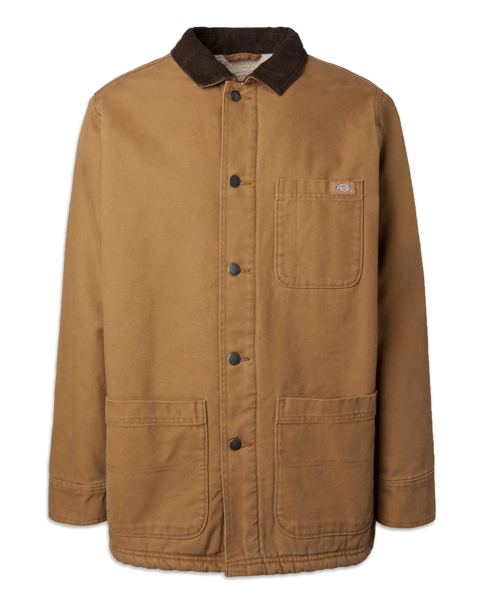 Giacca Dickies Duck Canvas Chore Coat Stone Washed Brown Duck