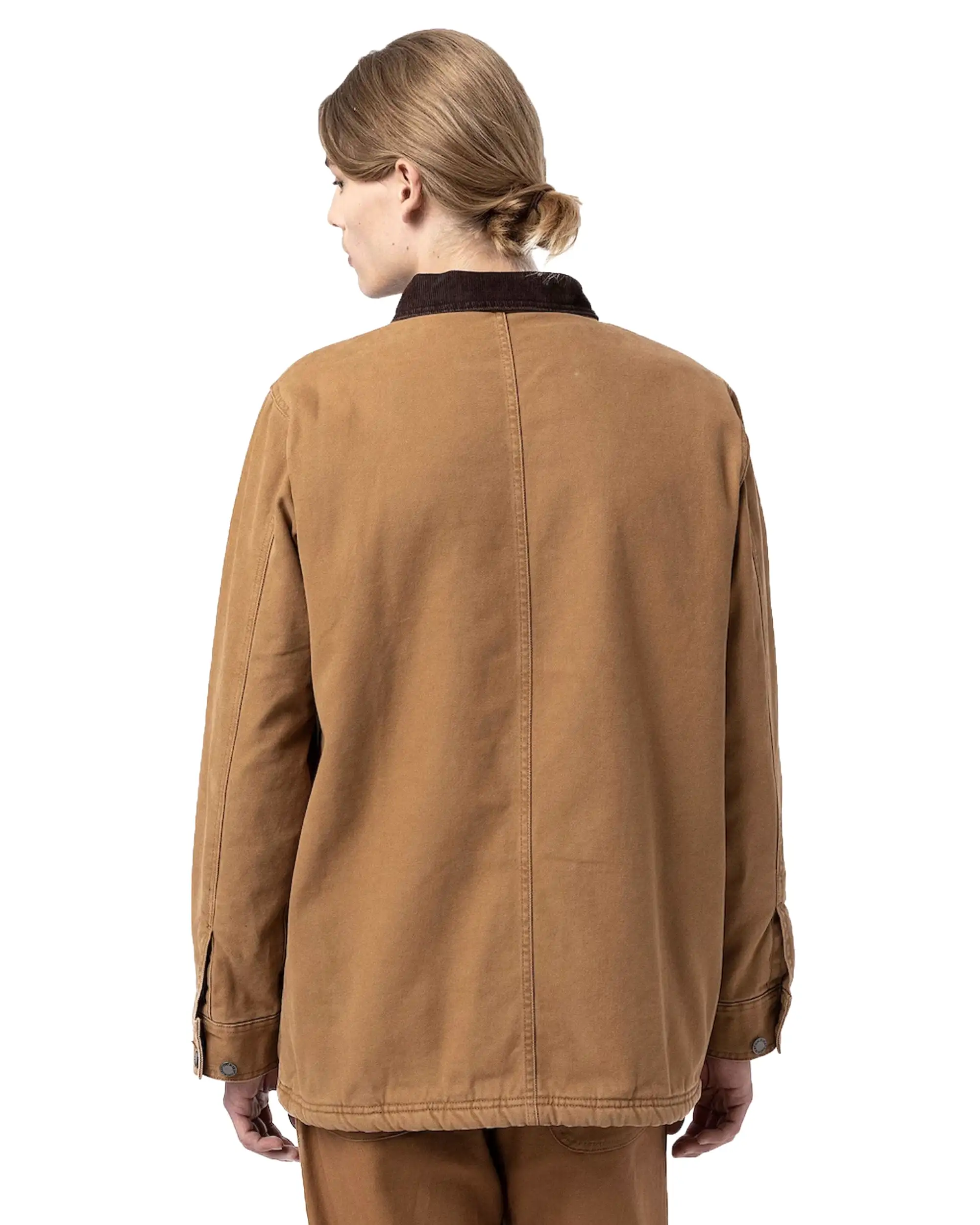 Giacca Dickies Duck Canvas Chore Coat Stone Washed Brown Duck