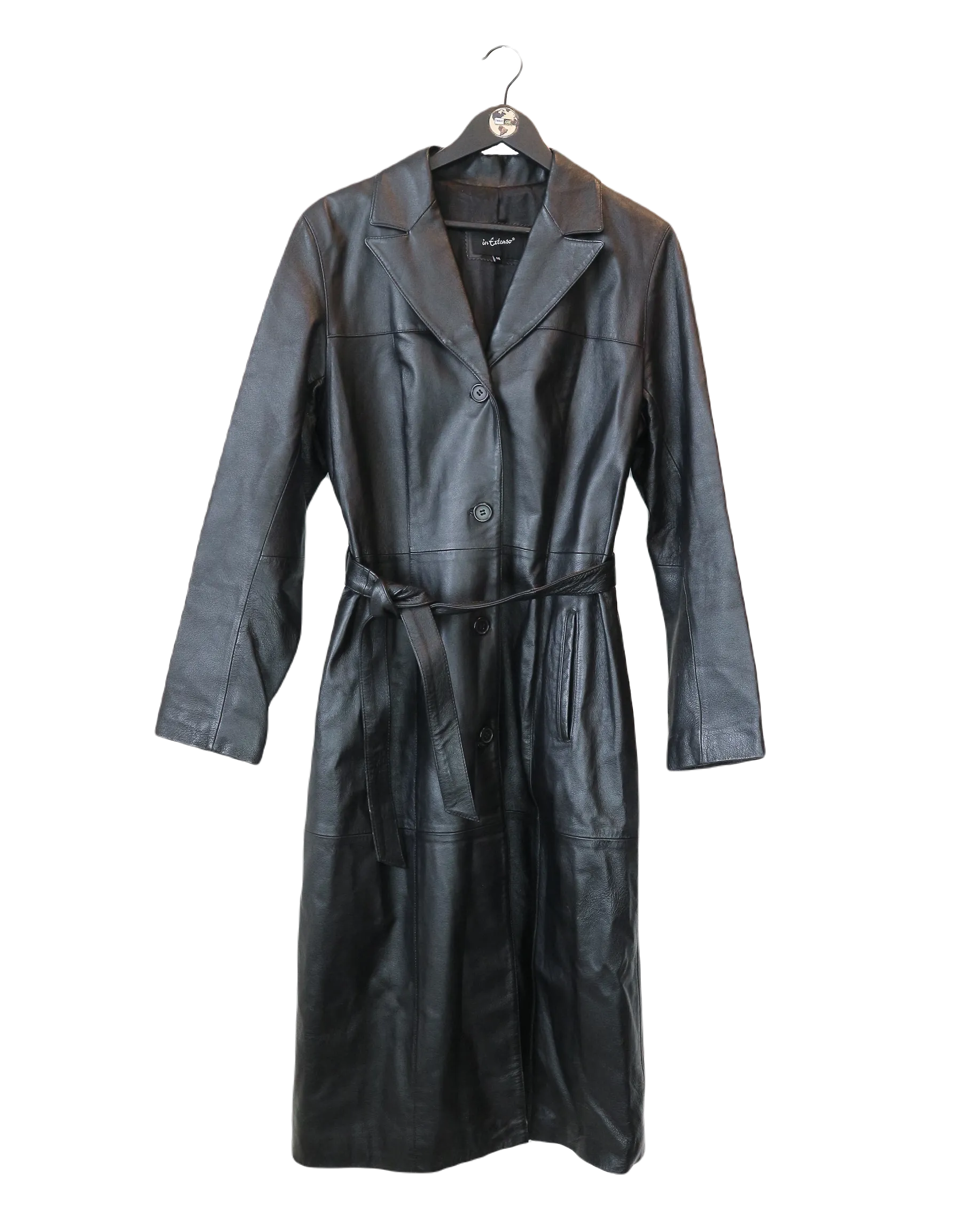 Longline Leather Coat M/L