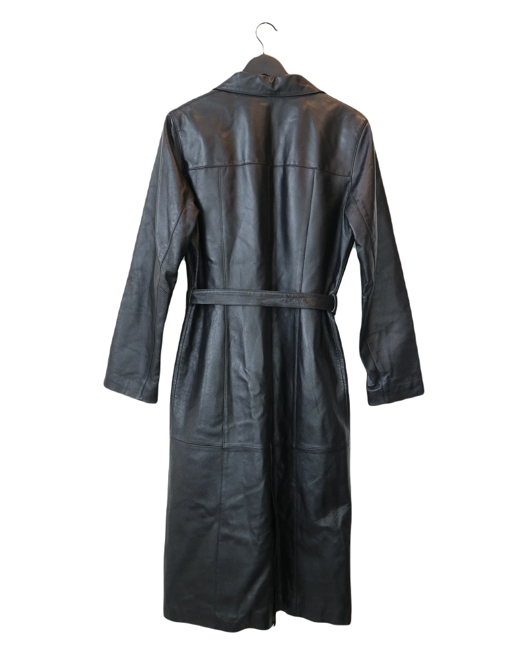 Longline Leather Coat M/L