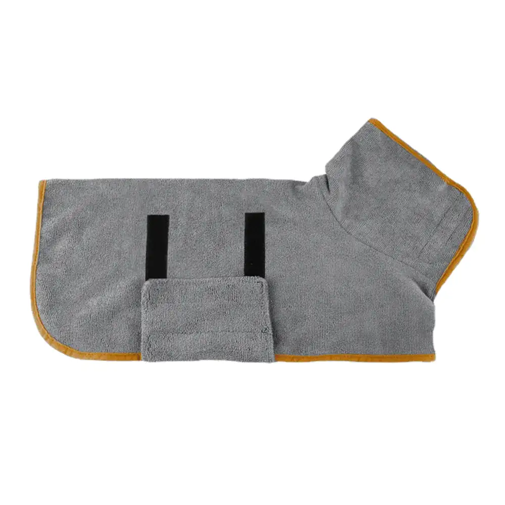 Pet Drying Coat Absorbent Bathrobe Towel Large Medium Small Dog Super Fast Drying Moisture Bath Bags Robe Soft Adjustable