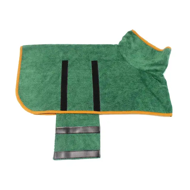 Pet Drying Coat Absorbent Bathrobe Towel Large Medium Small Dog Super Fast Drying Moisture Bath Bags Robe Soft Adjustable