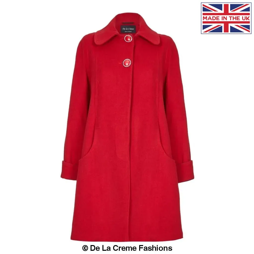 [PRE-ORDER] Wool and Cashmere Blend Swing Coat (1711)