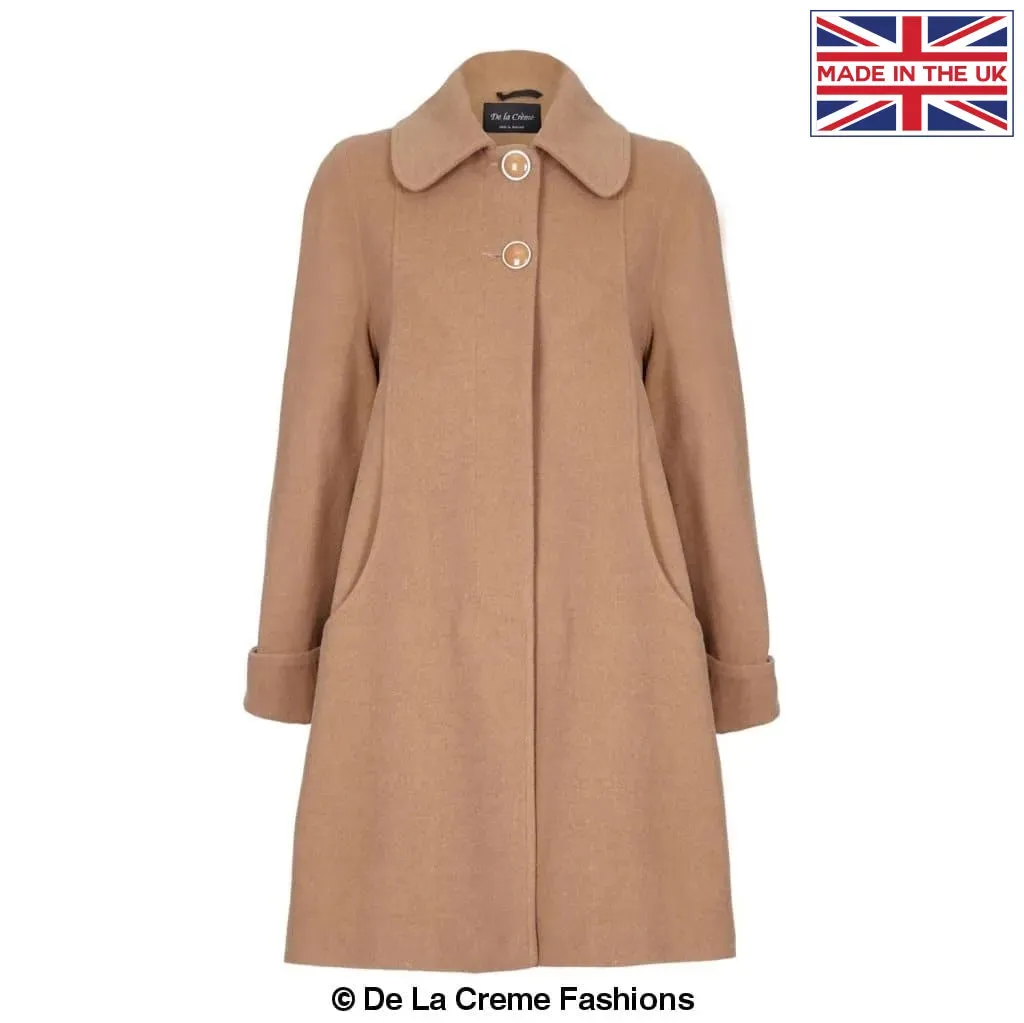 [PRE-ORDER] Wool and Cashmere Blend Swing Coat (1711)