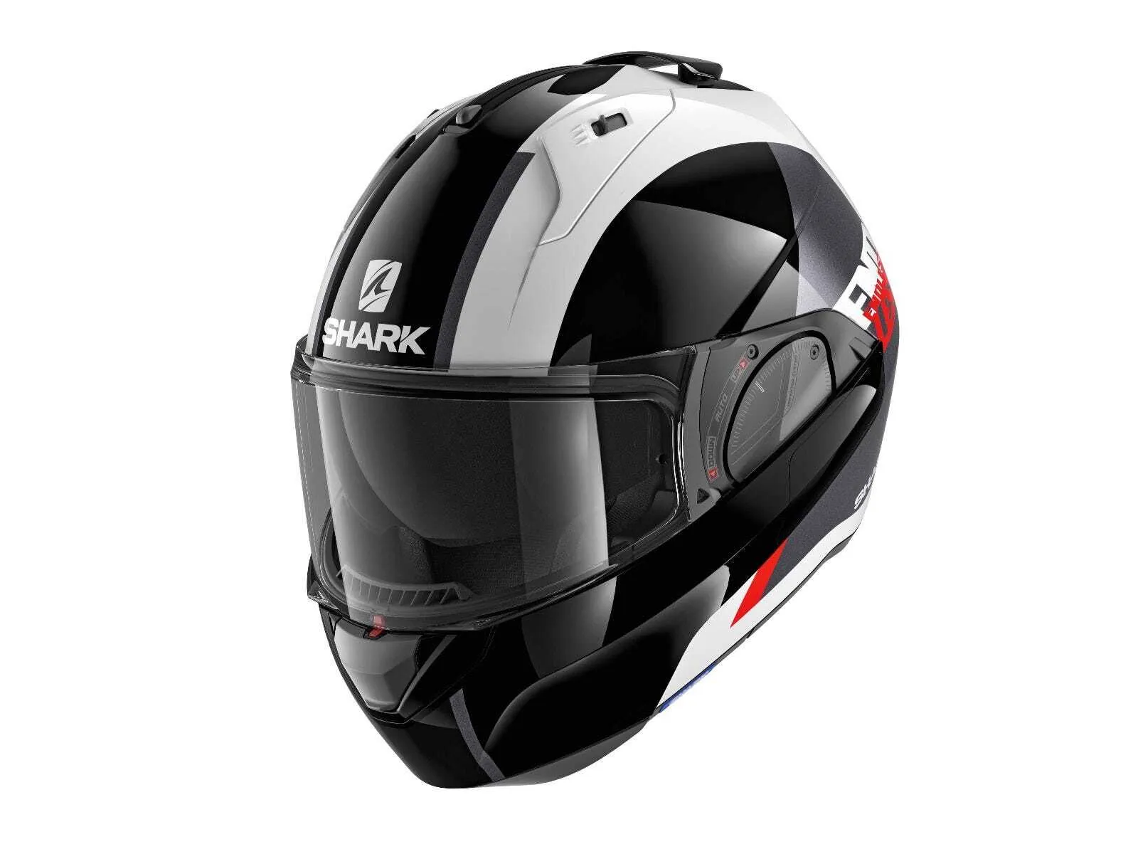 Shark - Evo ES Endless White/Black/Red Flip Helmet