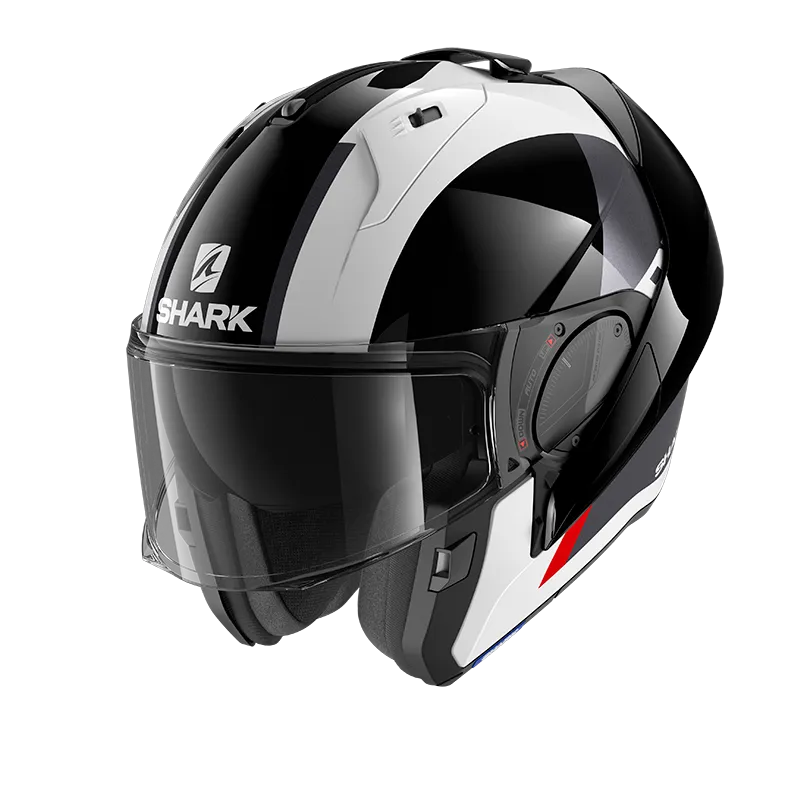 Shark - Evo ES Endless White/Black/Red Flip Helmet