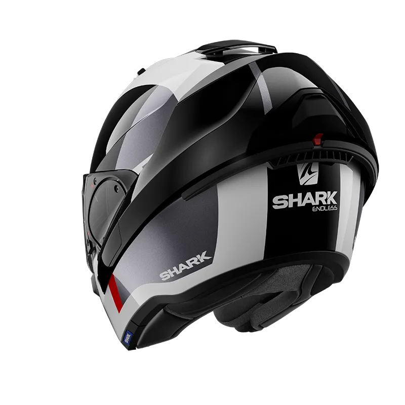 Shark - Evo ES Endless White/Black/Red Flip Helmet