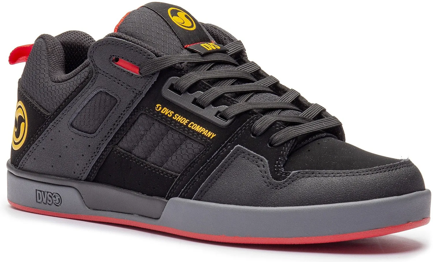 shoes DVS Comanche 2.0+ - Black/Yellow/Fiery/Nubuck - men´s