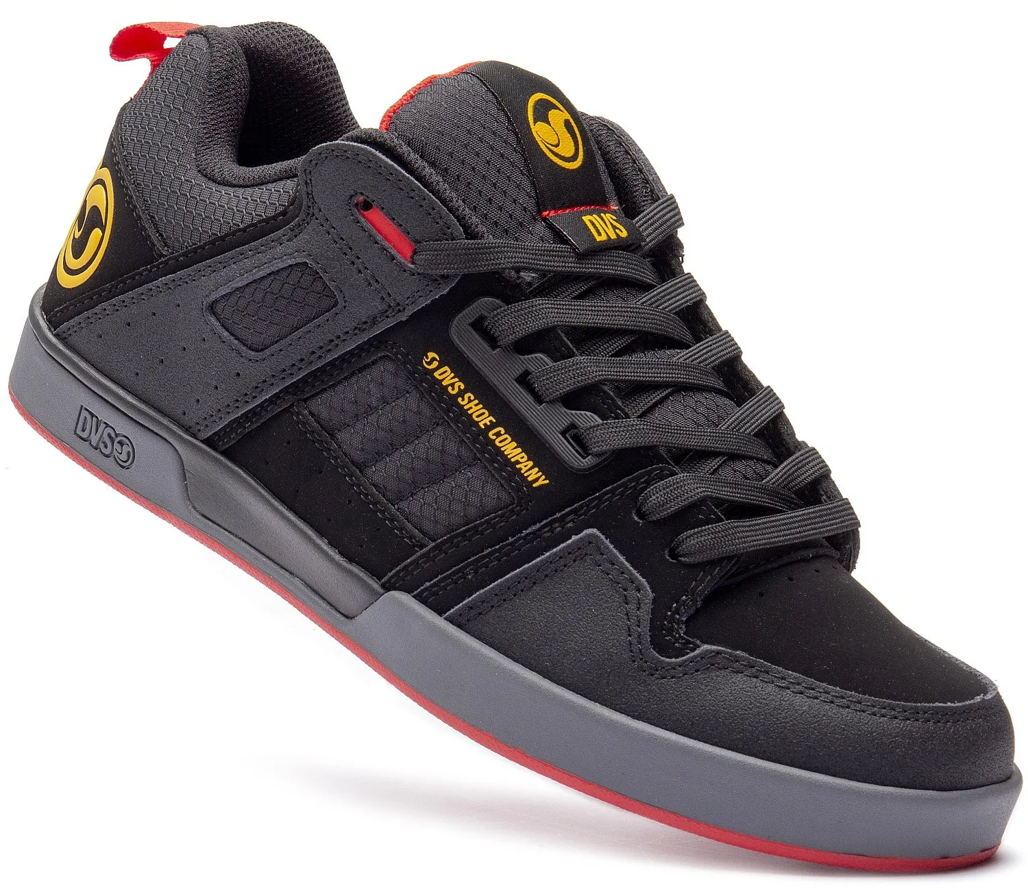 shoes DVS Comanche 2.0+ - Black/Yellow/Fiery/Nubuck - men´s