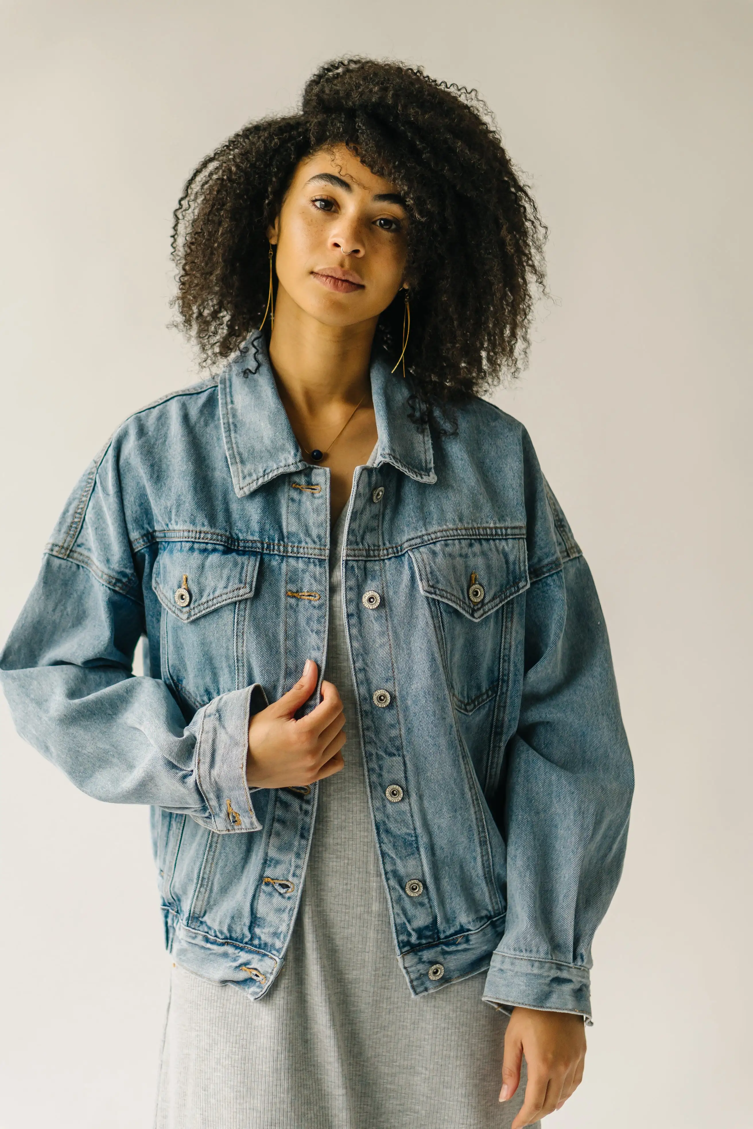 The Tessler Washed Jacket in Denim Blue